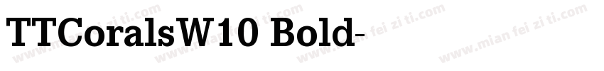 TTCoralsW10 Bold字体转换